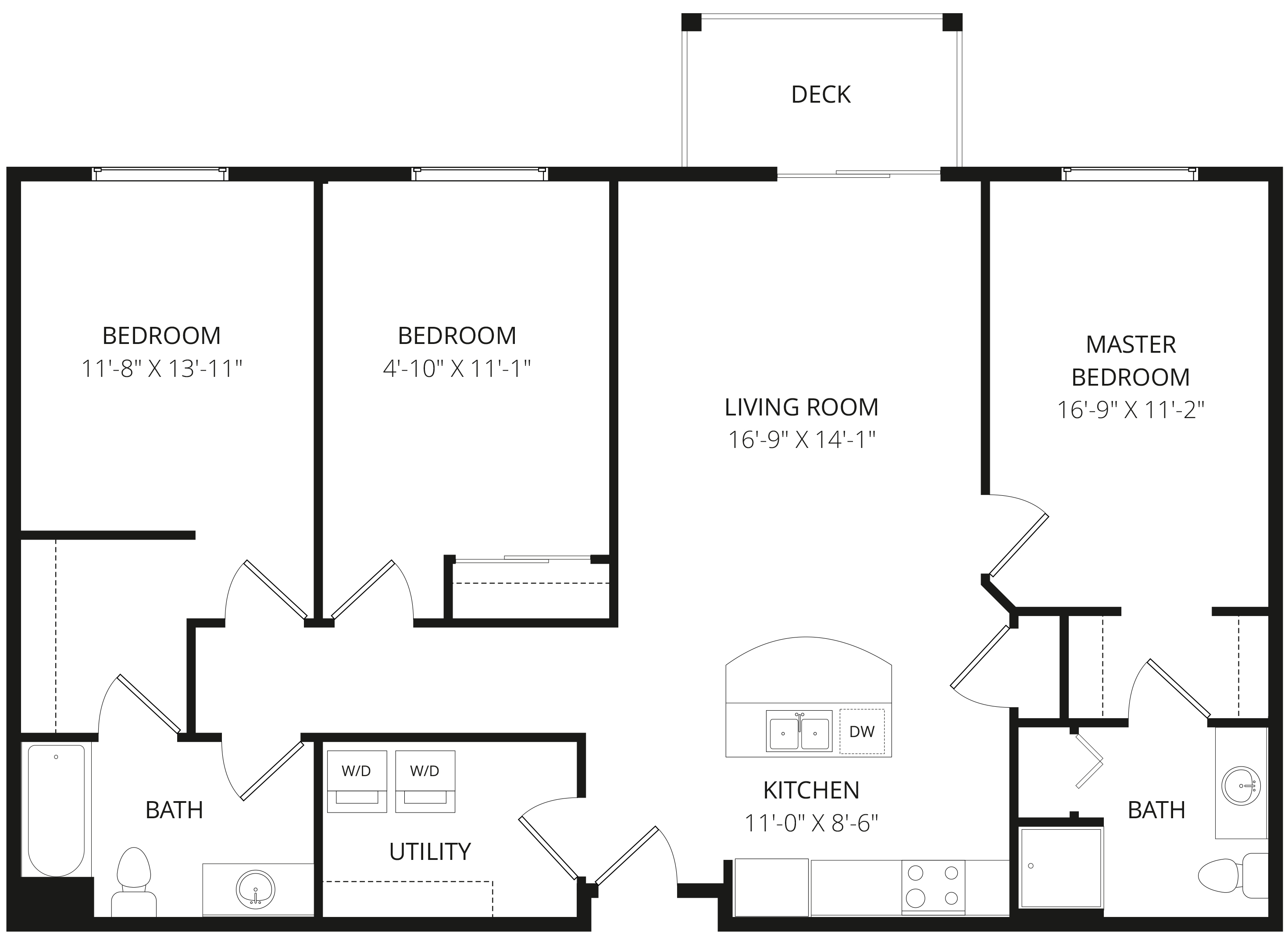 3x2 Dakota floor plan